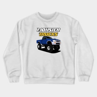 Monster Trucks - blue monster Crewneck Sweatshirt